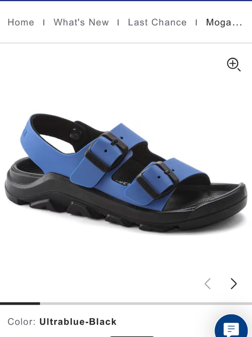 Birkenstock Mogami Kids Sandals Icy Ultrablue & Black – EU Size 25 (US Toddler 7